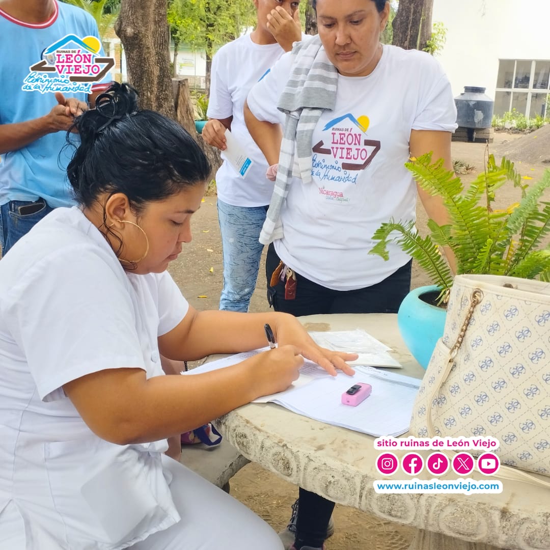 Mini Jornada de vacunación en Ruinas de León Viejo