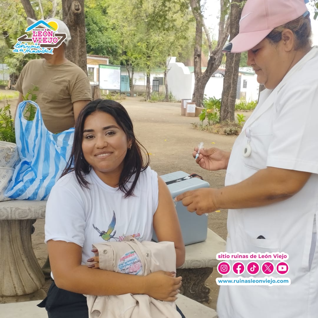 Mini Jornada de vacunación en Ruinas de León Viejo